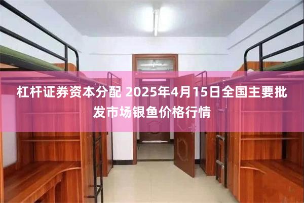 杠杆证券资本分配 2025年4月15日全国主要批发市场银鱼价格行情